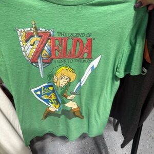 2 Legend of Zelda Graphic T-Shirt - Green & Gray